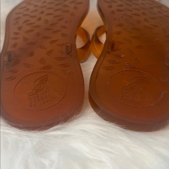 Ancient Greek Sandals in Warm Amber - Picture 4 of 5